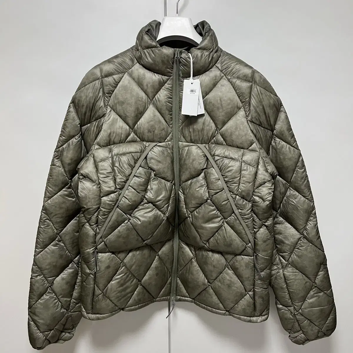 M,XL] Roa Hiking Light Down Puffer Vest Dark Green Khaki